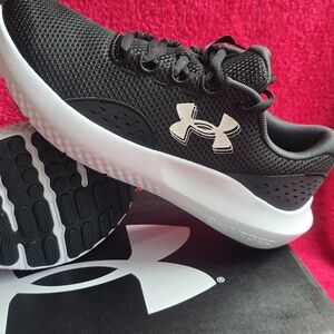 Under Armour Black and White Sneakers